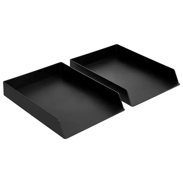 AmazonBasics Portacorrispondenza Nero 2 Pezzi