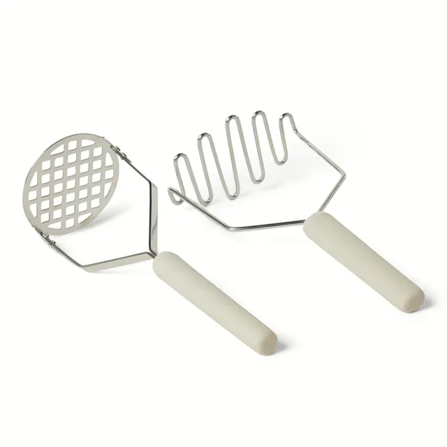 Amazon Basics Schiacciapatate Acciaio Inox Set 2 Pezzi