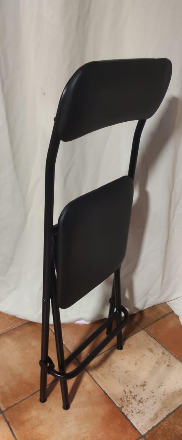AmazonBasics Sgabello Pieghevole 61 cm Nero Set 2 pz 136 kg
