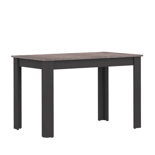 Amazon Basics tavolo da pranzo 110x70 nero 6 posti melaminico