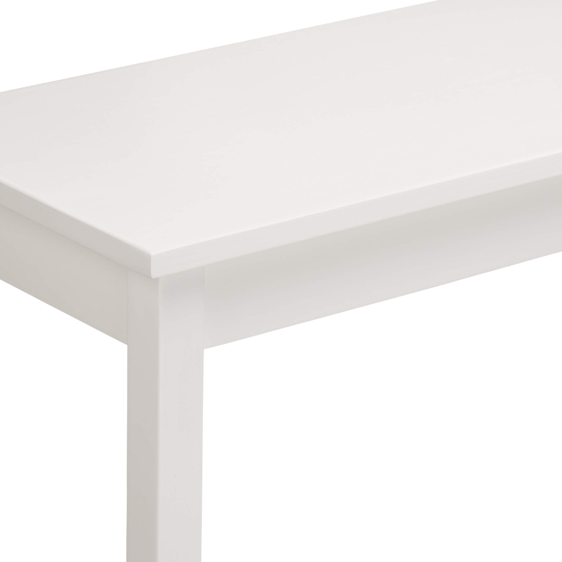 Amazon Basics Set Bistrot Tavolo+2 Sgabelli Bianco Salvaspazio