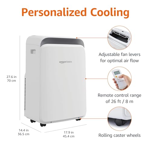 AmazonBasics Climatizzatore Portatile 10000 BTU Telecomando