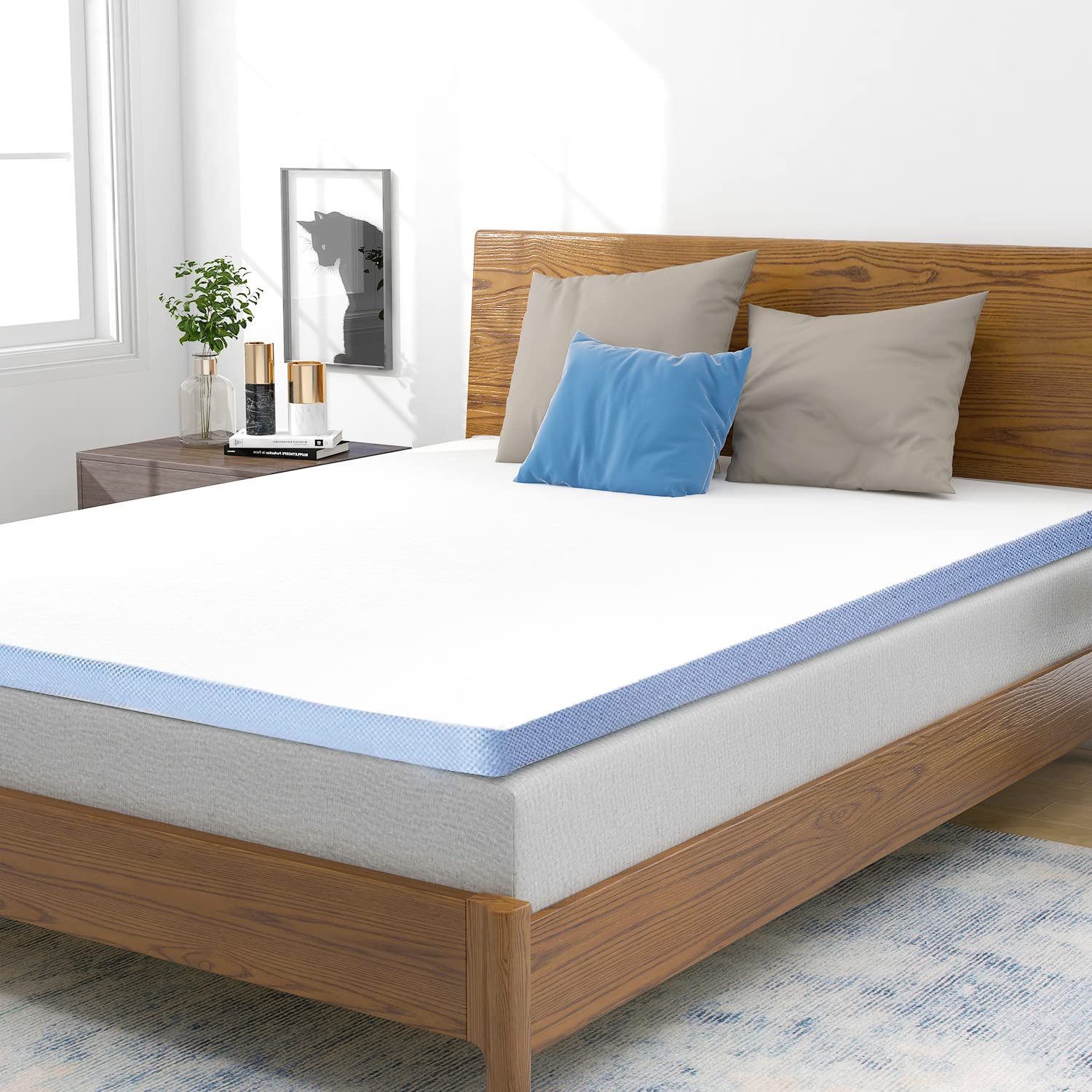 AmazonBasics Topper Memory 80x190x5 cm 2 Stagioni