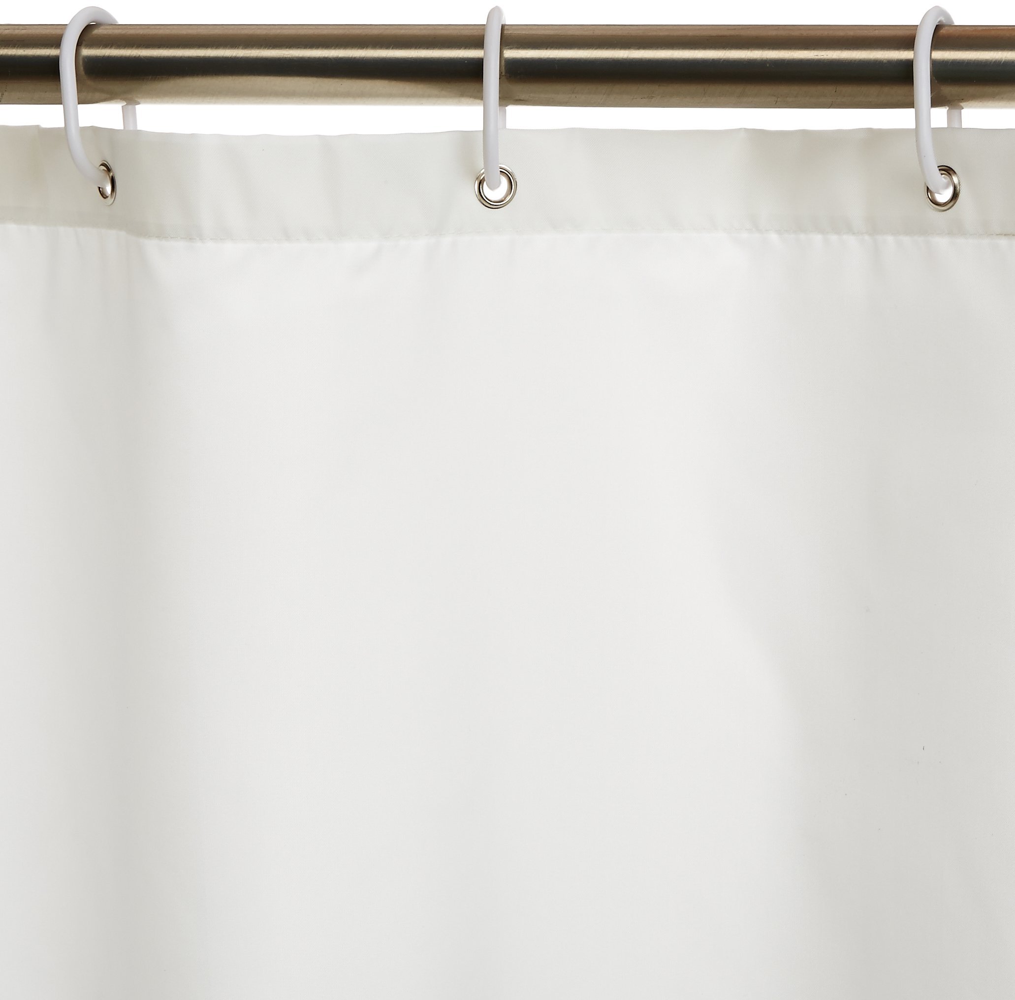 Amazon Basics tenda doccia tessuto bianca 183x183 cm antimuffa