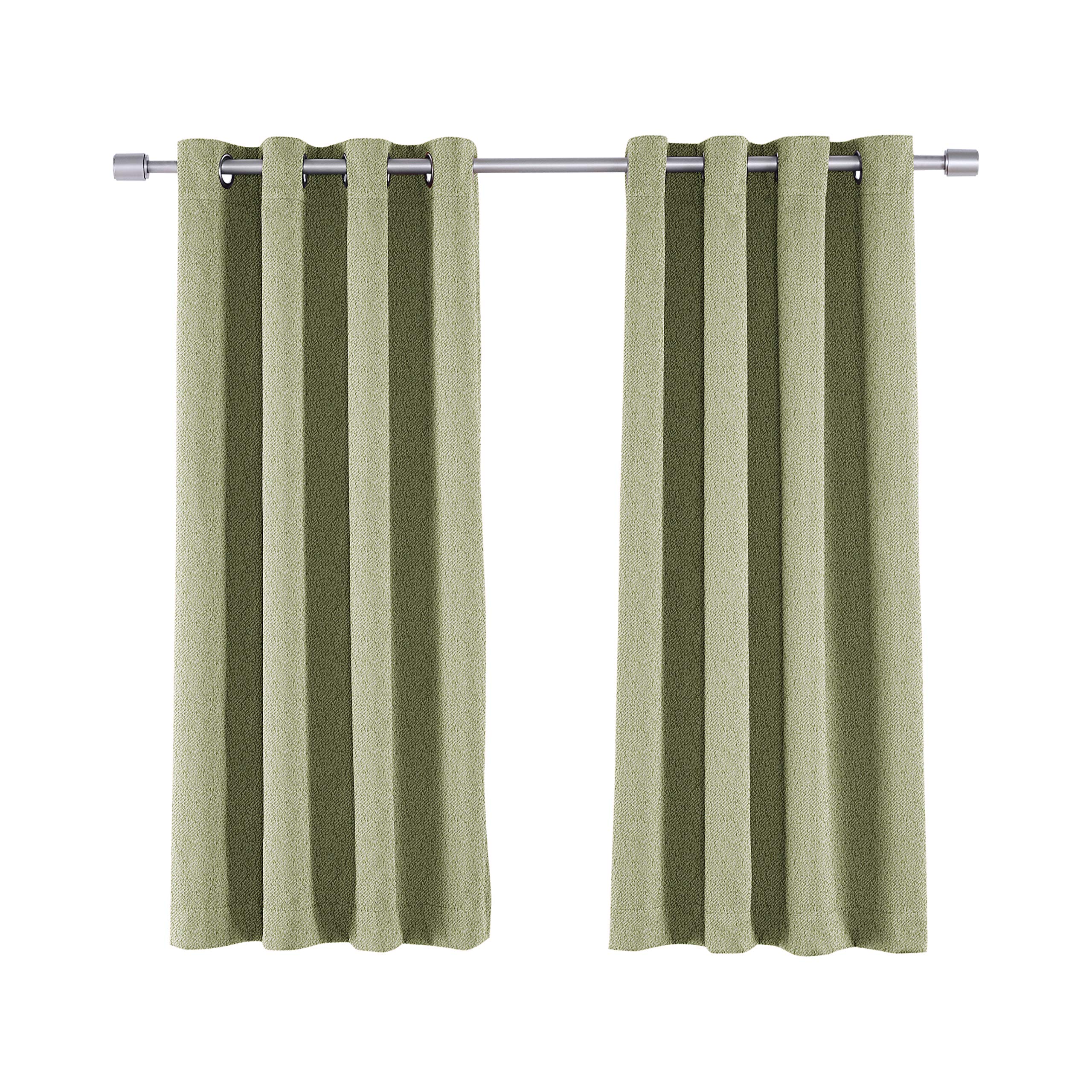 Amazon Basics Theatre Grade tende 132x160 cm verde oscuranti 2 pezzi