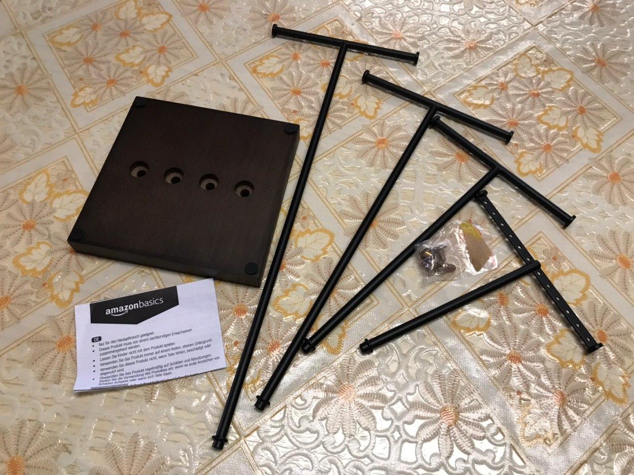 AmazonBasics Portagioielli Albero 4 Livelli Noce/Nero