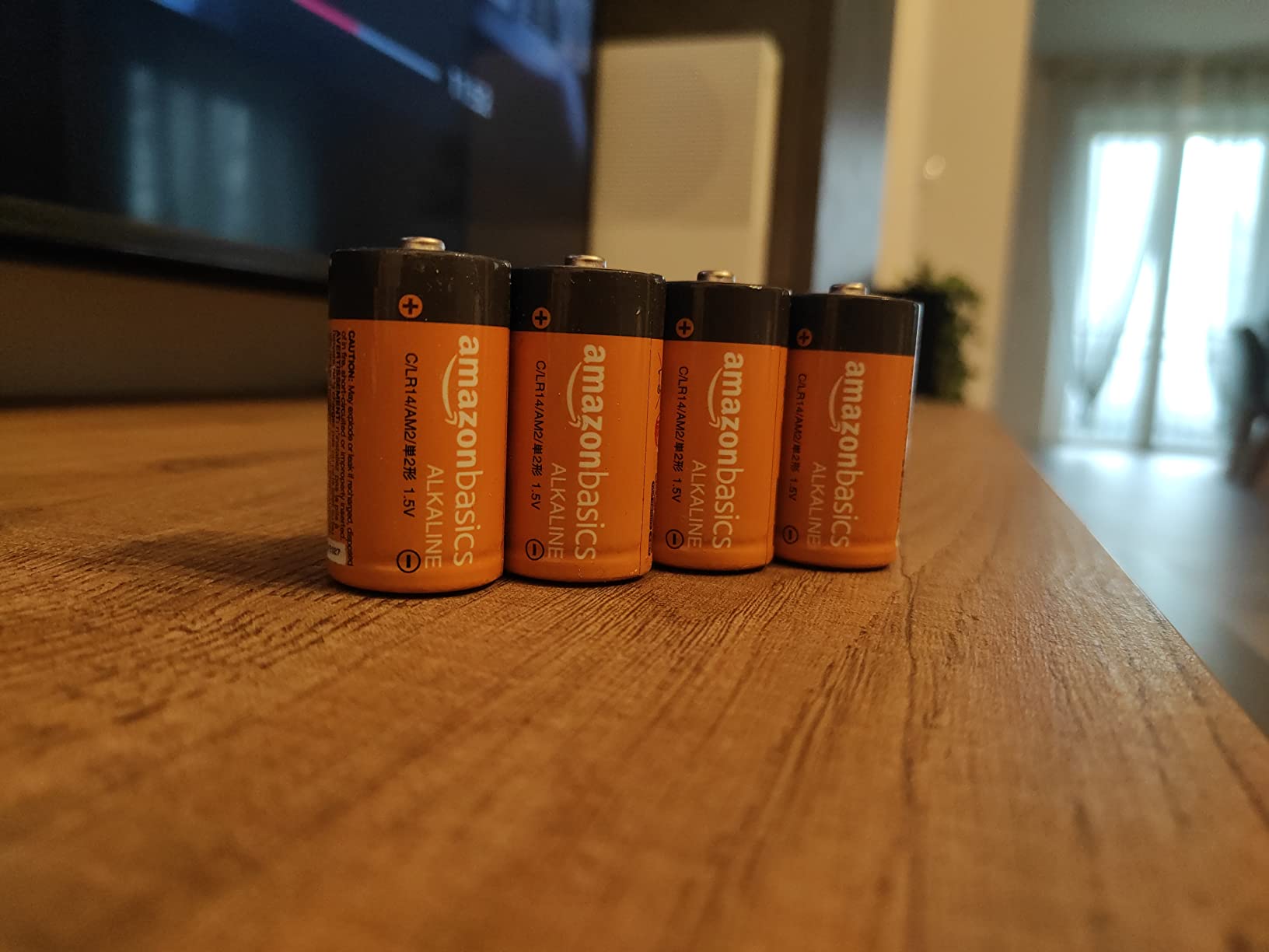 Amazon Basics Batterie C Alcaline 1,5V Confezione da 12 Durevoli