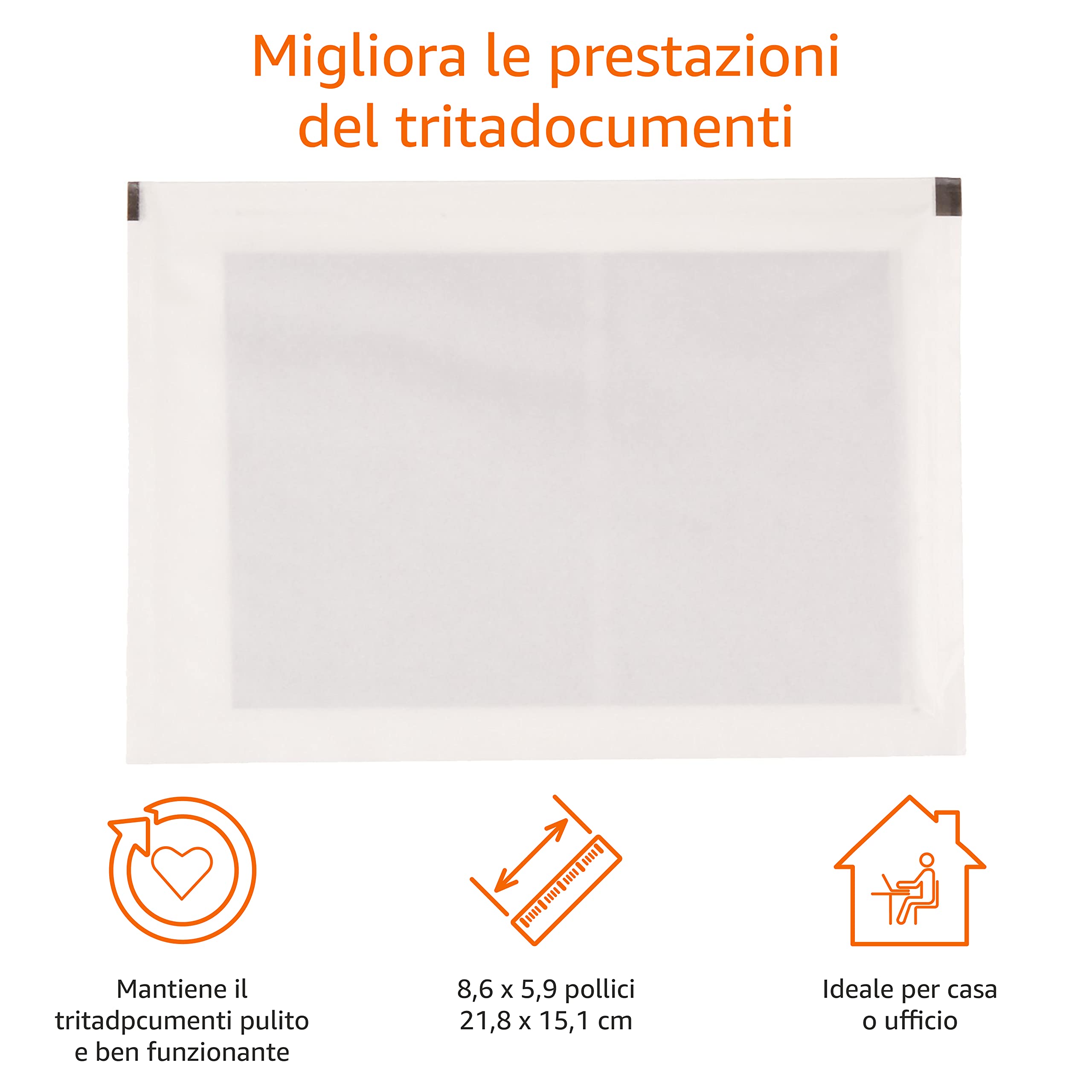 AmazonBasics Fogli Lubrificanti Distruggidocumenti 24 Pezzi