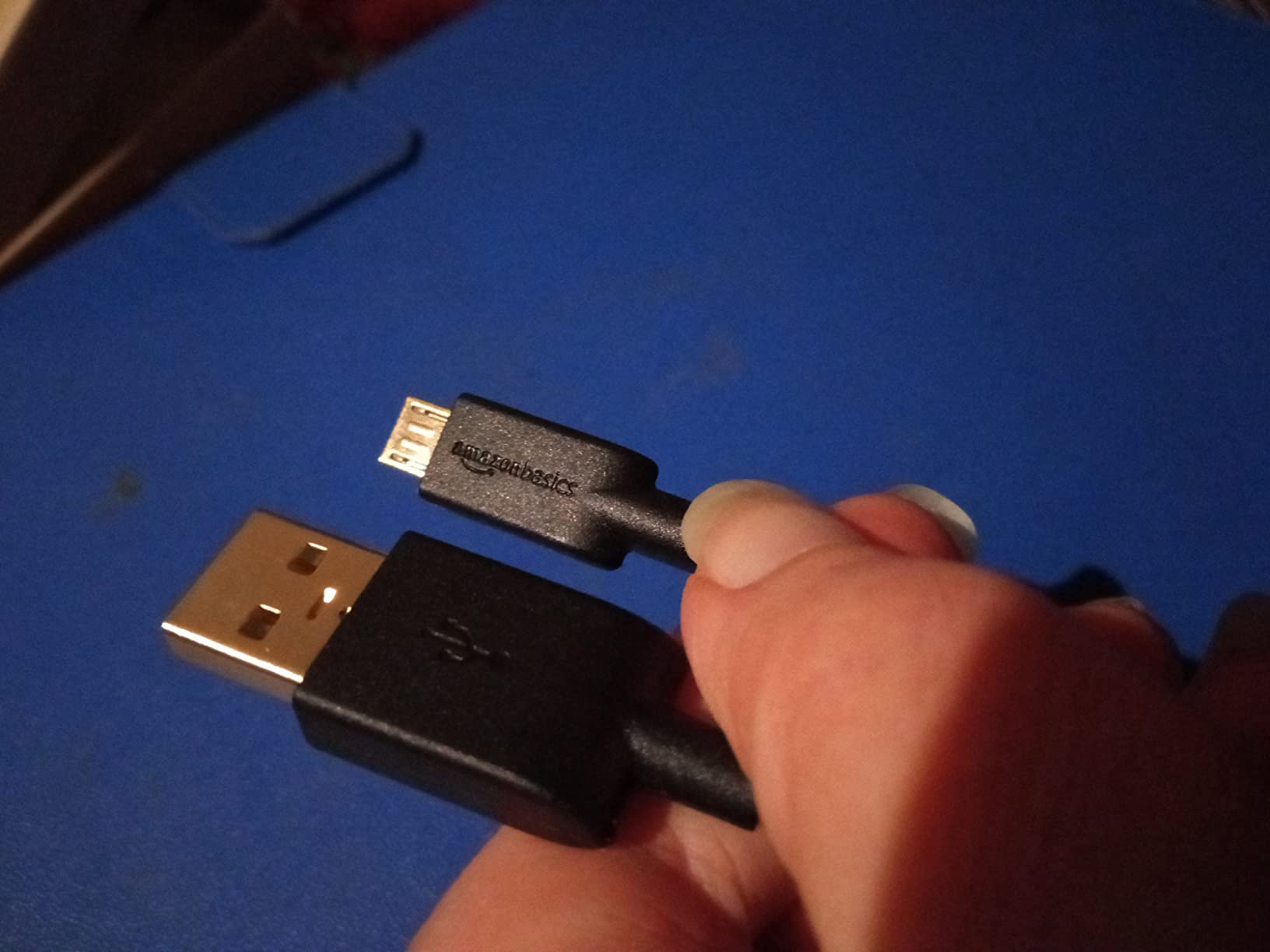 AmazonBasics Cavo USB 2.0 Micro USB 0,9m Nero Confezione da 1
