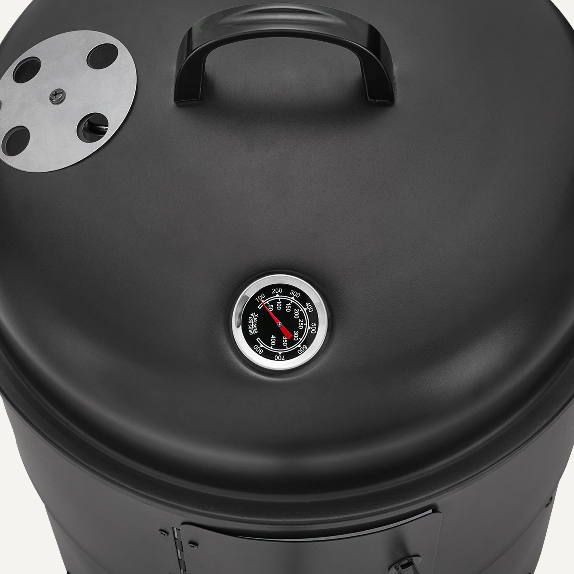 AmazonBasics Affumicatore barbecue carbone 40,6 cm nero 2 strati