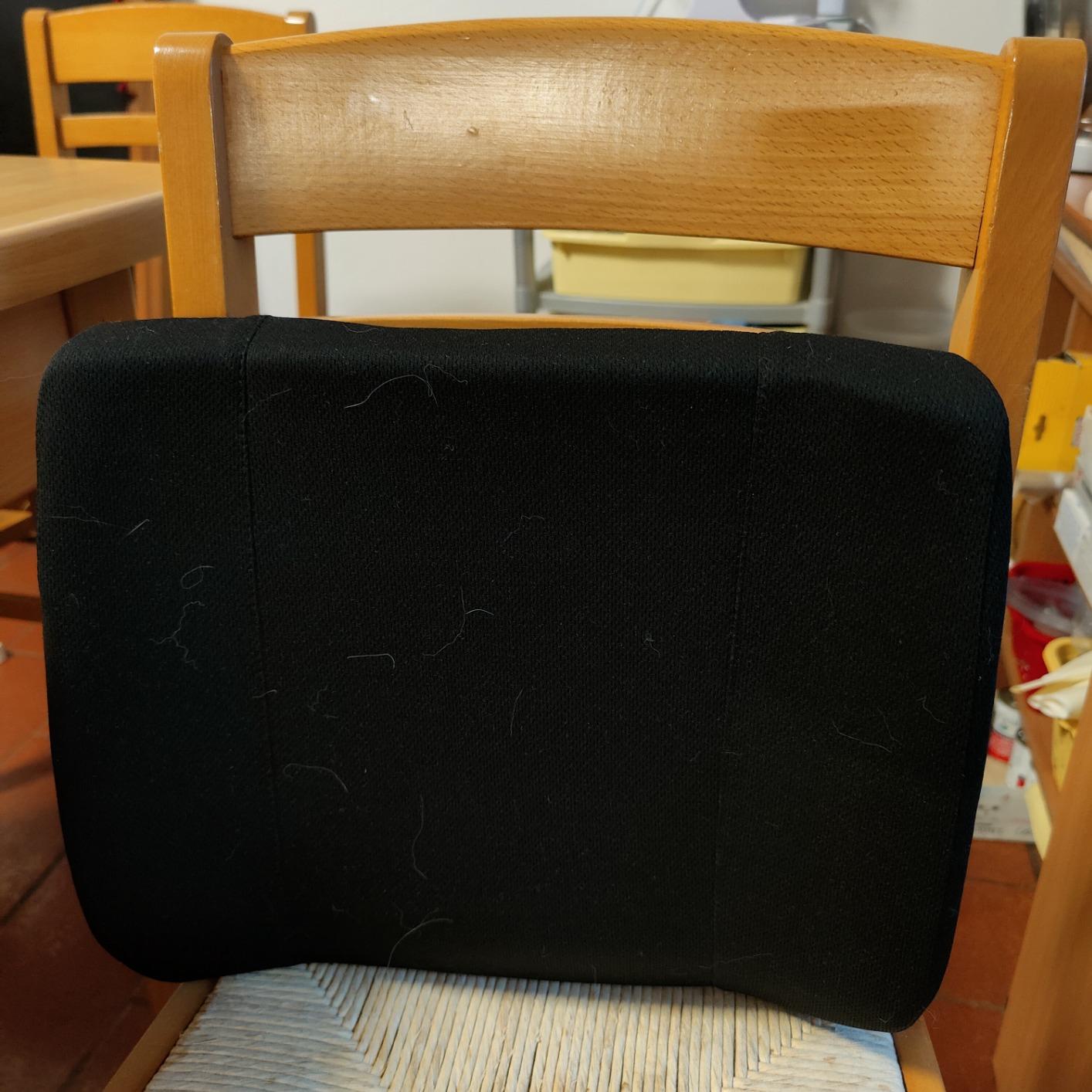 AmazonBasics Cuscino Lombare Memory Foam Nero Supporto Schiena