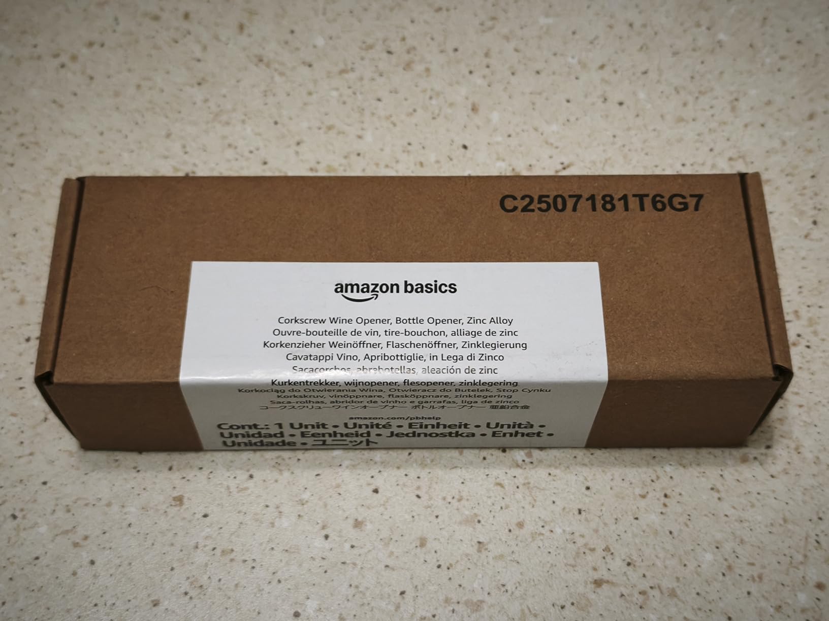 Amazon Basics Cavatappi Apribottiglie 2 in 1 Lega Zinco