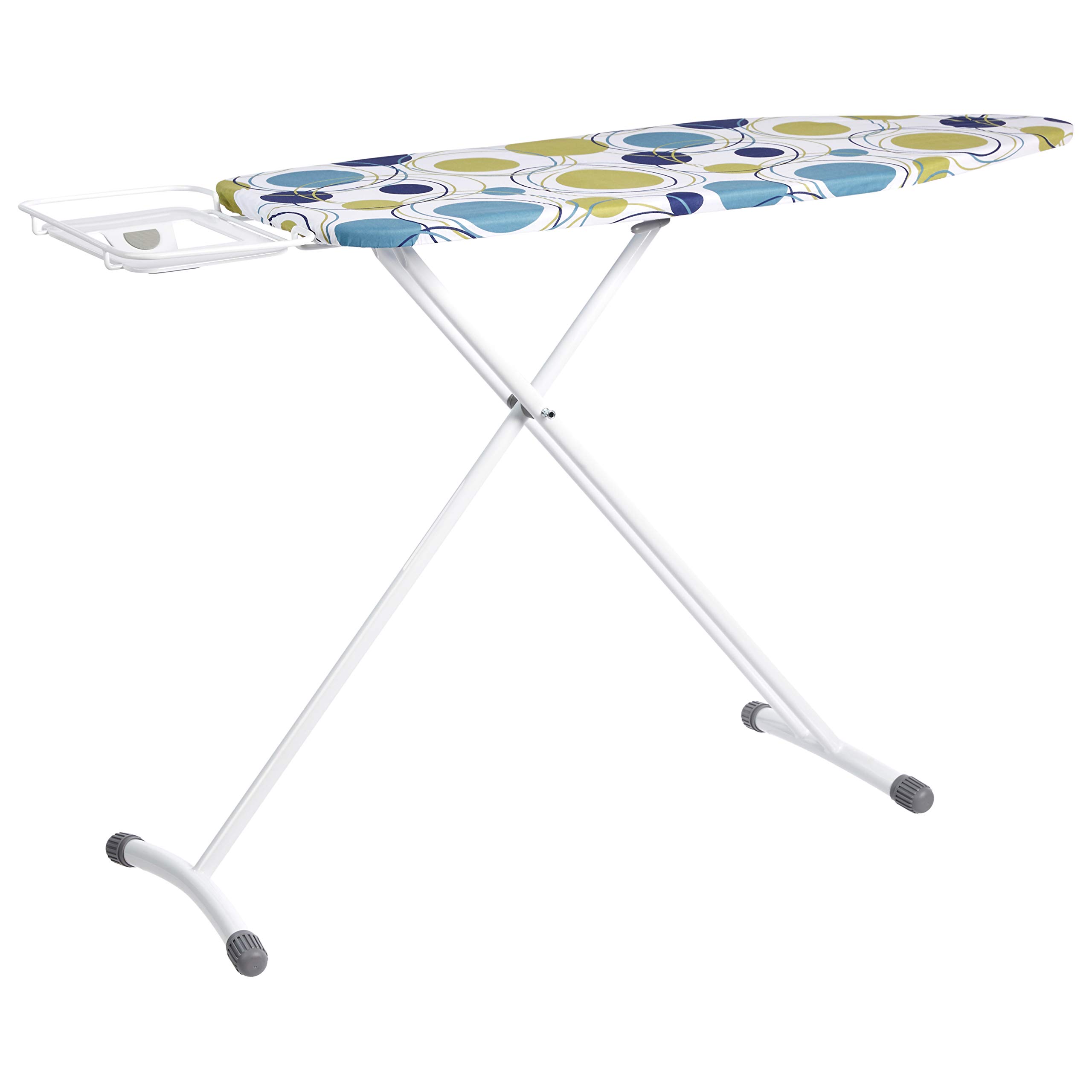 Amazon Basics asse da stiro grande 122x38 cm grigio con ripiano vapore