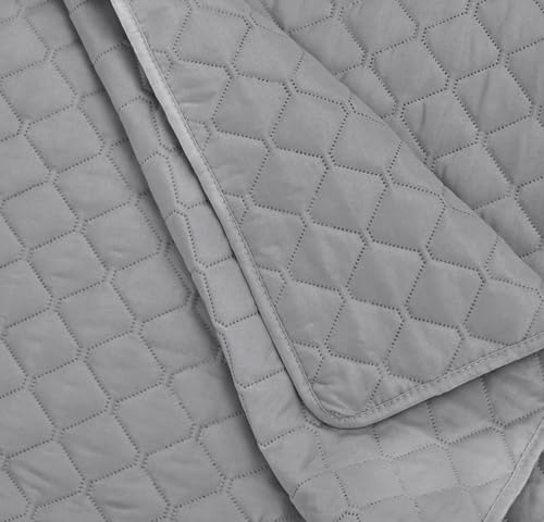 AmazonBasics Trapunta 220x240 Grigio Scuro in Microfibra