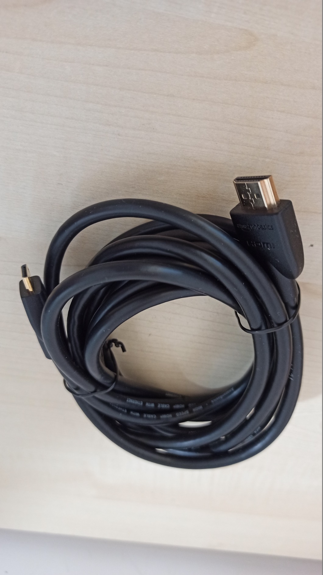 Amazon Basics Cavo Mini HDMI-HDMI 1,8 m Nero 4K Alta Velocità
