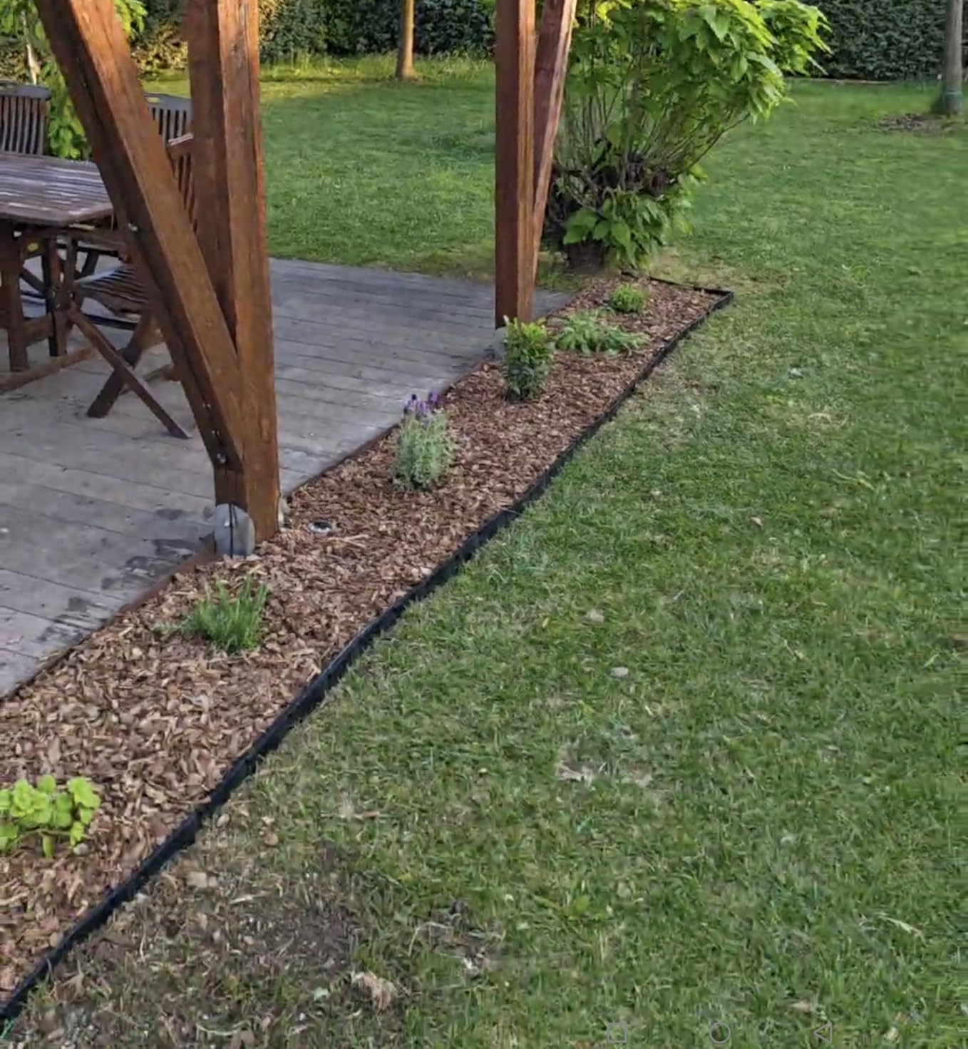 Amazon Basics bordura aiuole 8 cm x 12 m marrone 10 picchetti