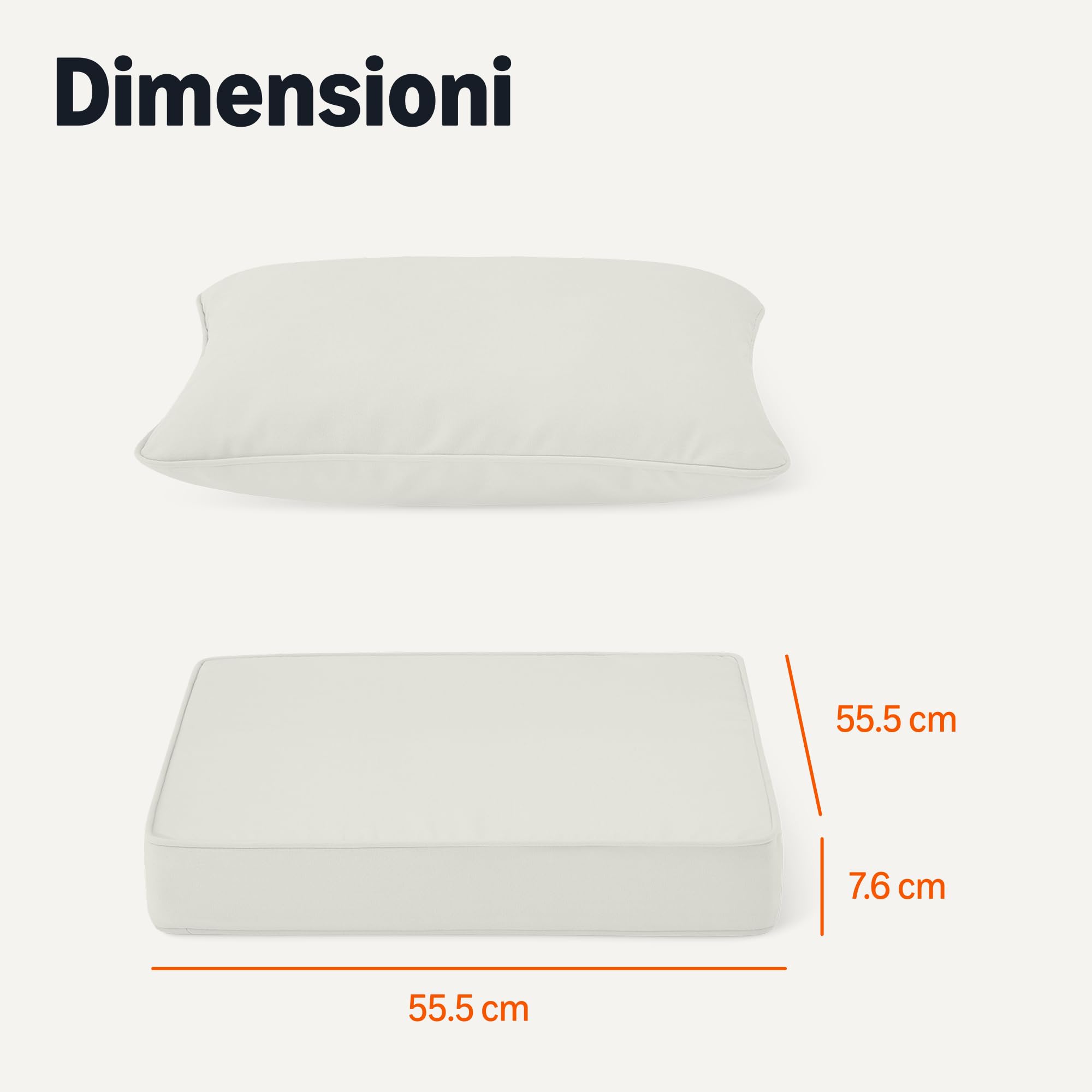 Amazon Basics Cuscino Sedia Giardino 55,9x55,9x7,6 cm Beige Singolo
