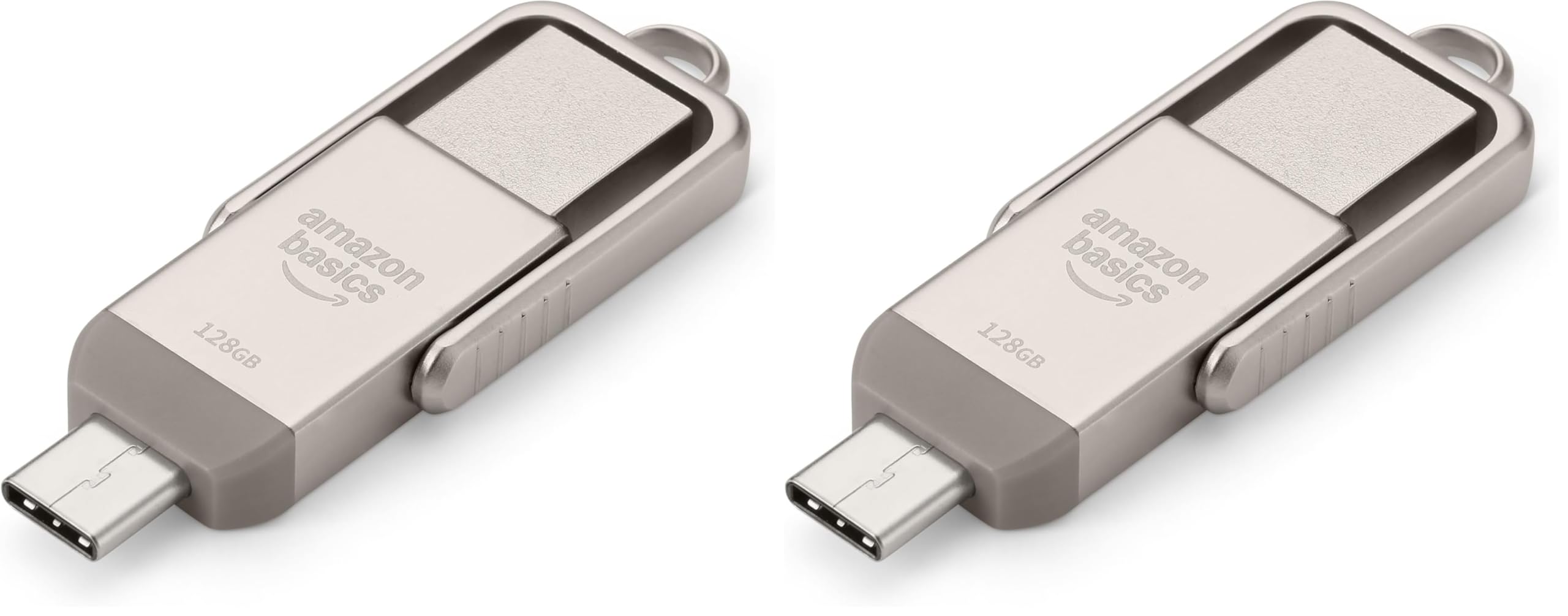 AmazonBasics chiavetta USB doppia USB-C USB-A 256 GB argento