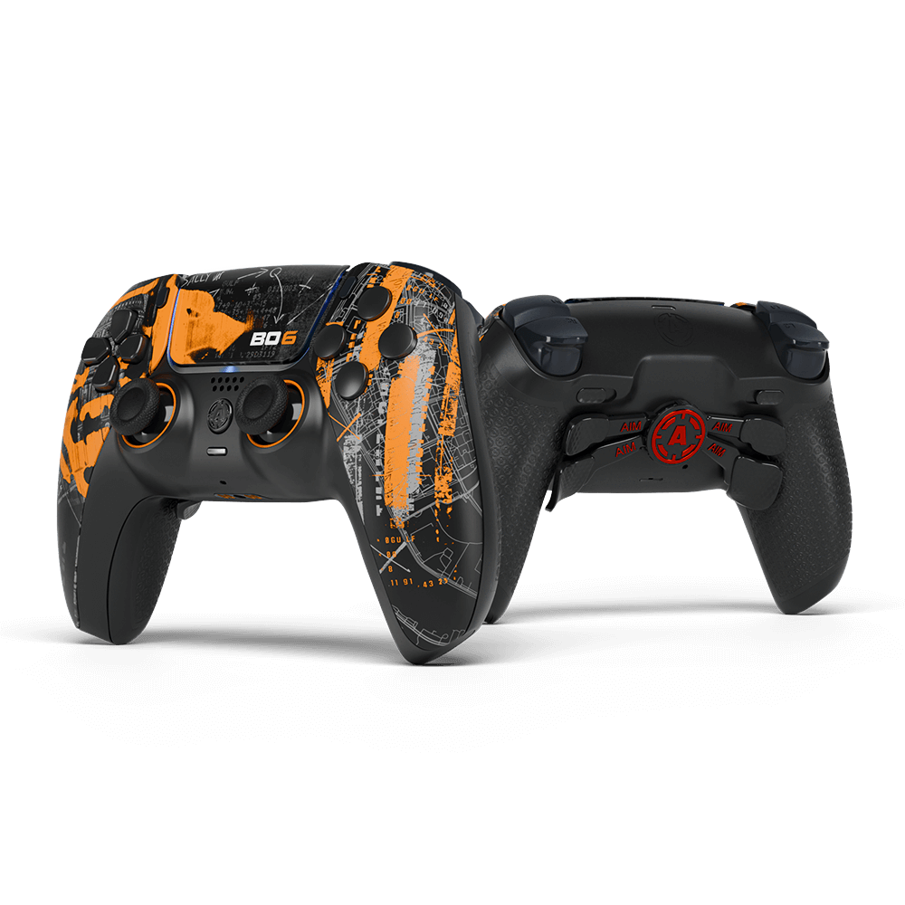 Aim Controller PS5 BO6 controller PS5 nero arancione