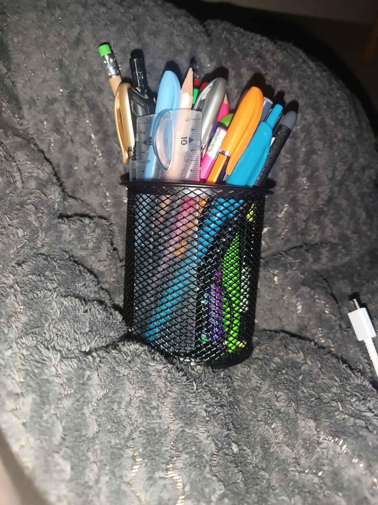 AmazonBasics portapenne rete metallica nero