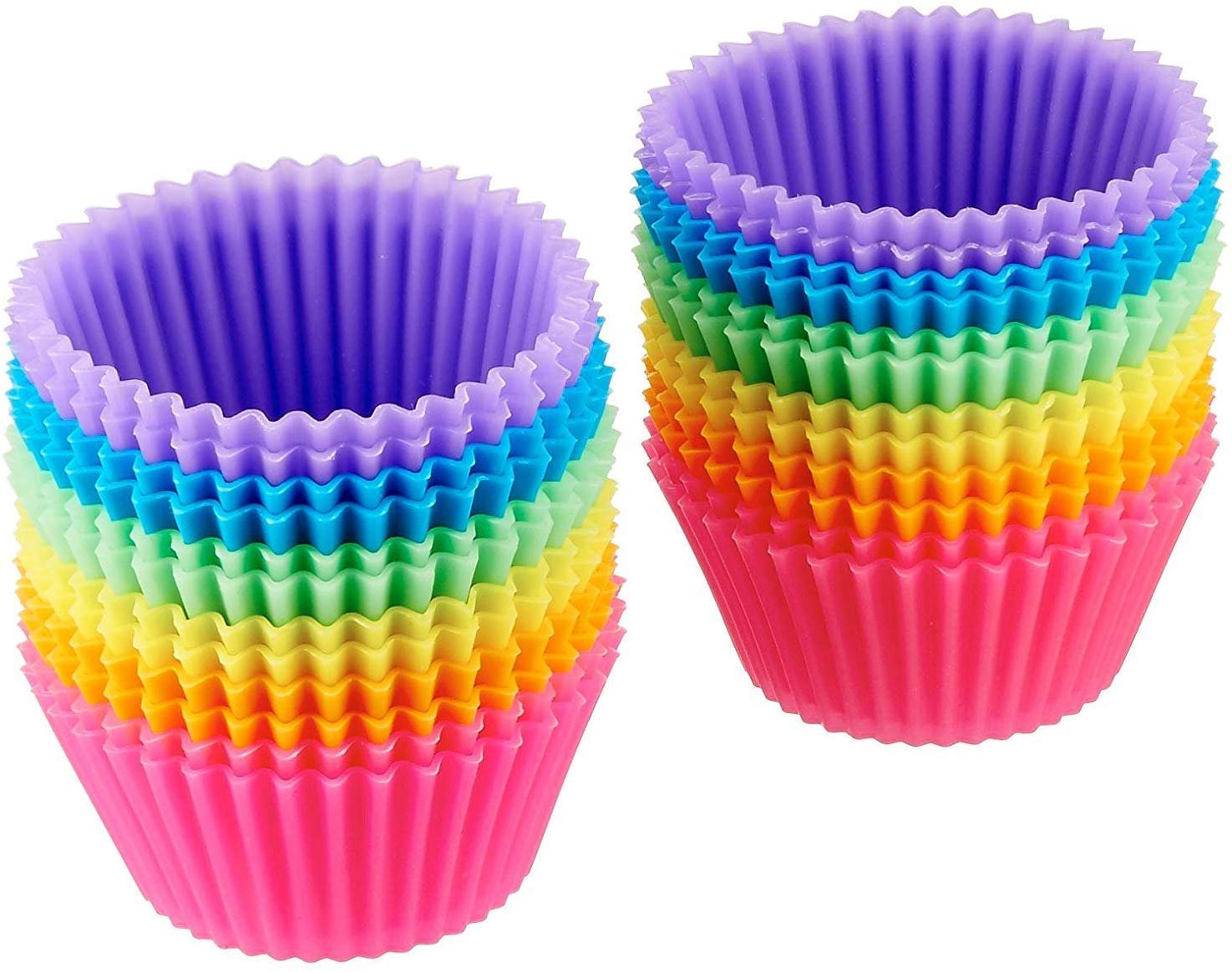 Amazon Basics pirottini in silicone 12 pezzi multicolore