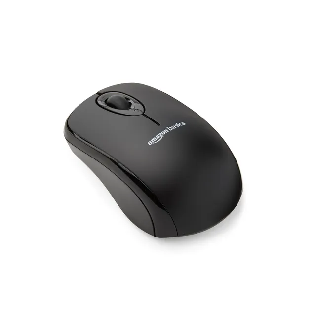 Amazon Basics mouse senza fili nano nero 1000 DPI