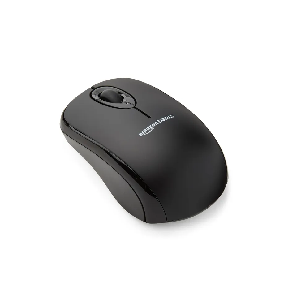 Amazon Basics mouse senza fili nano nero 1000 DPI