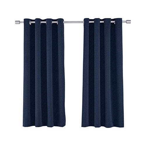 Amazon Basics Theatre Grade tende oscuranti 132x160 blu navy 2 pezzi termiche