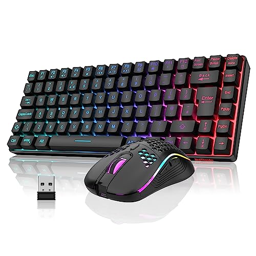 RedThunder K84 combo tastiera e mouse wireless 75% retroilluminati UK
