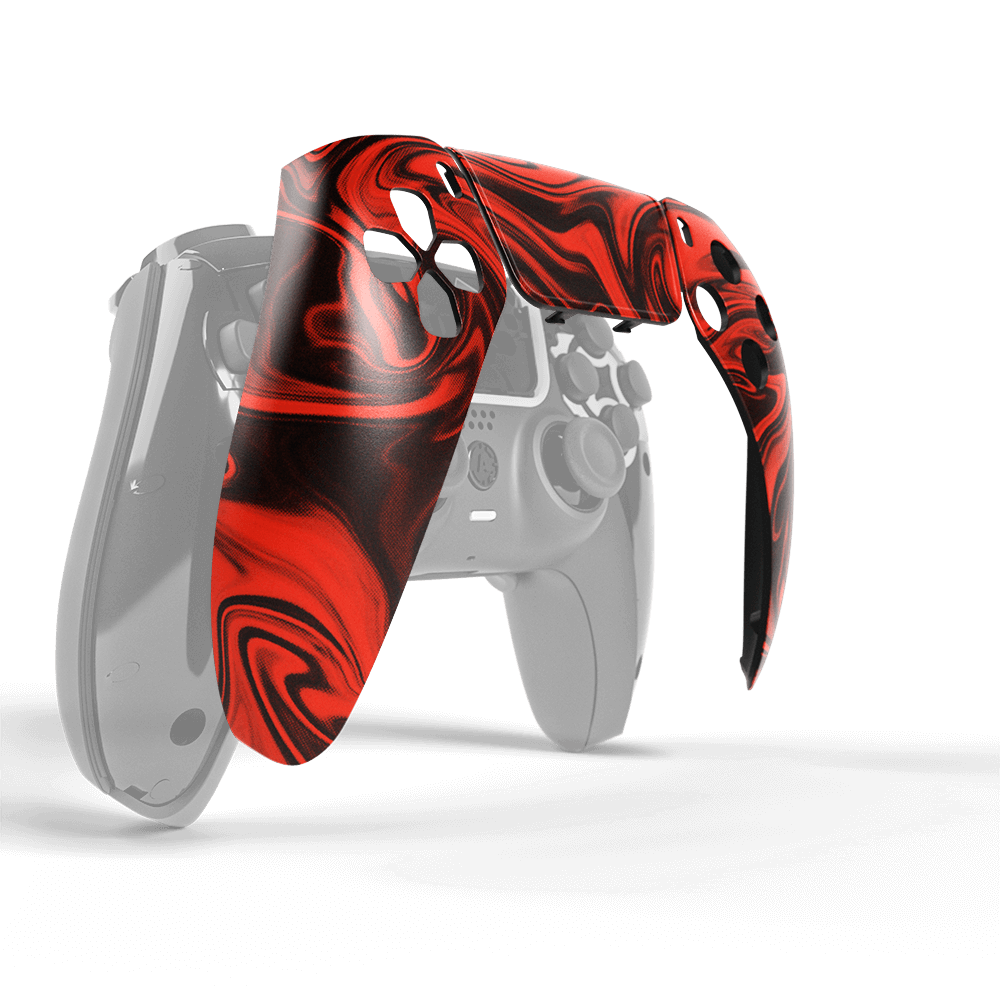 Aim Controller Caustic Red Snap Panel cover PS5 rossa
