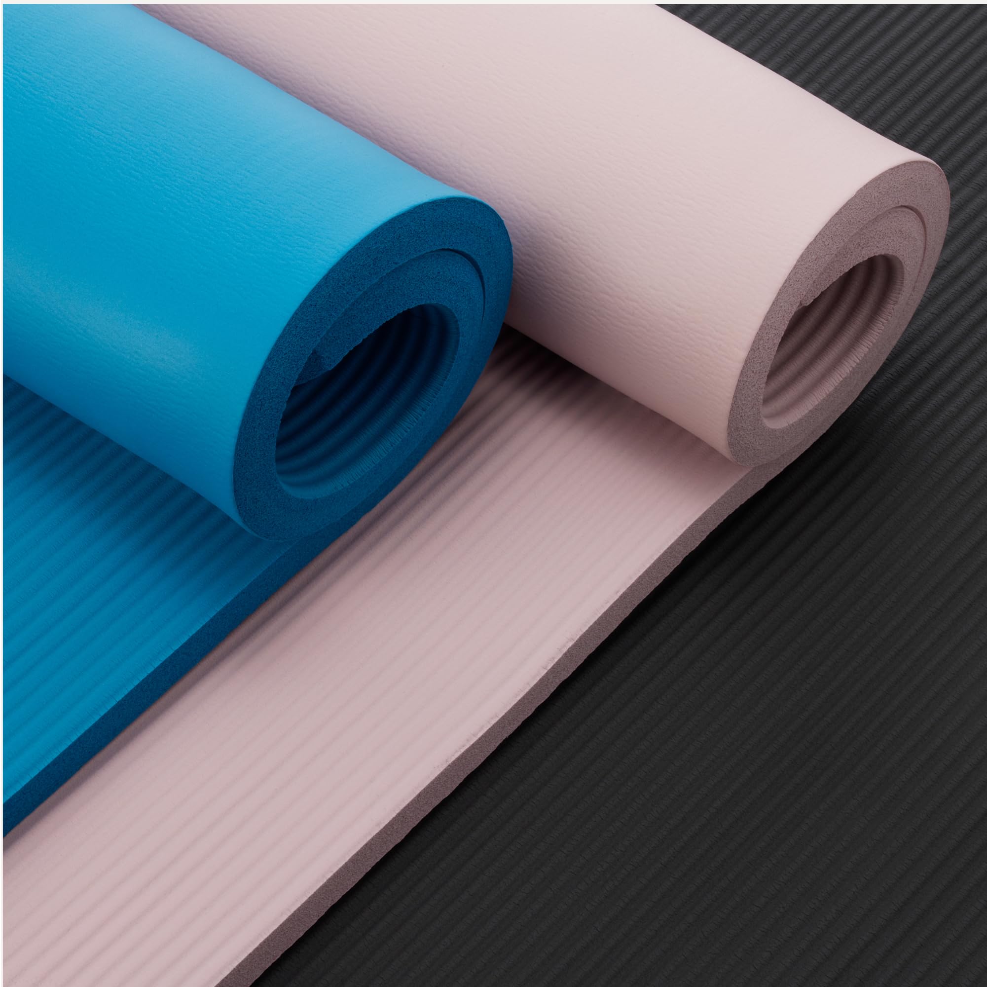 AmazonBasics Tappetino Yoga Fitness 2,5 cm Rosa Antiscivolo