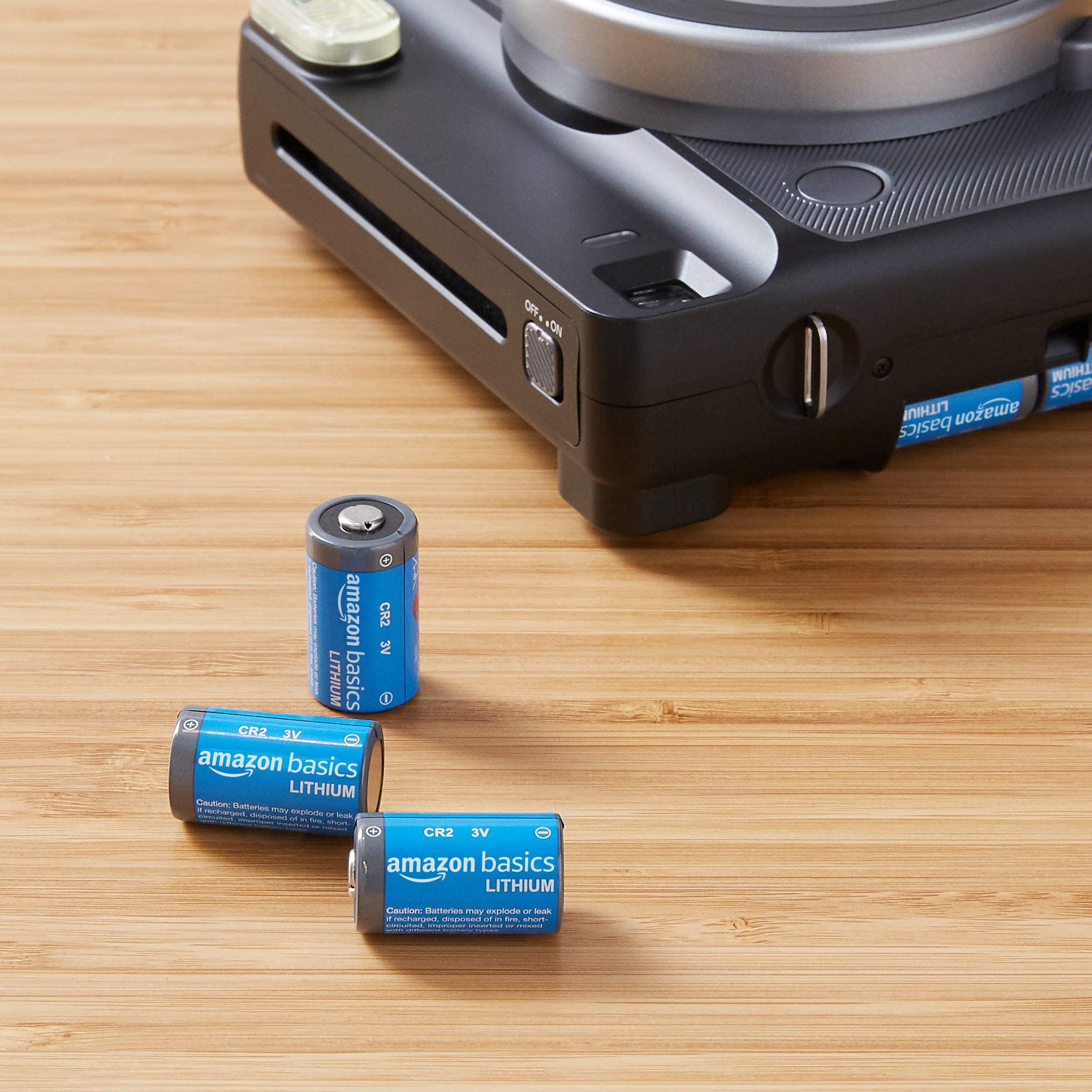 AmazonBasics batterie litio CR2 3V 4 pezzi lunga durata