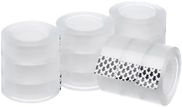 Amazon Basics Nastro Adesivo Trasparente 12 Rotoli