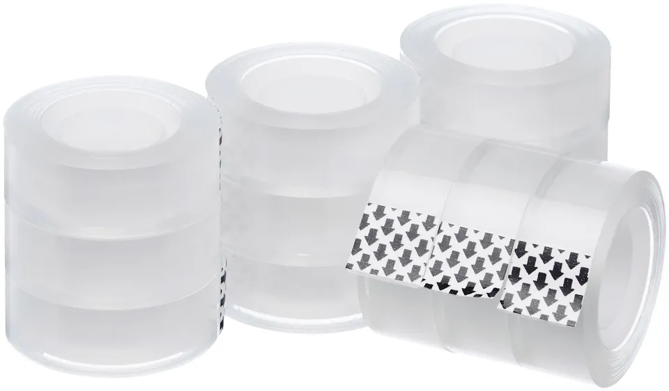Amazon Basics Nastro Adesivo Trasparente 12 Rotoli