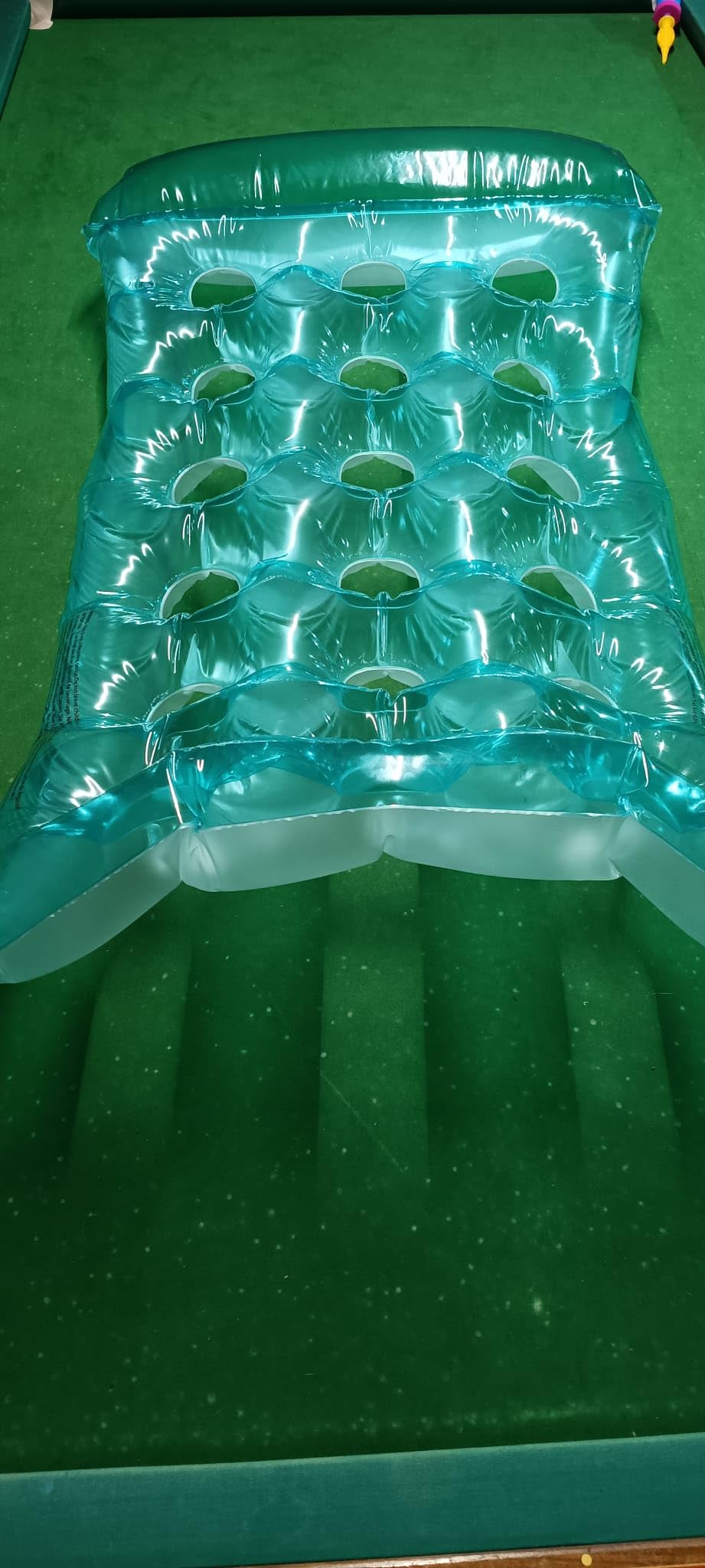 Amazon Basics Materassino Gonfiabile Blu 154 cm per Adulti