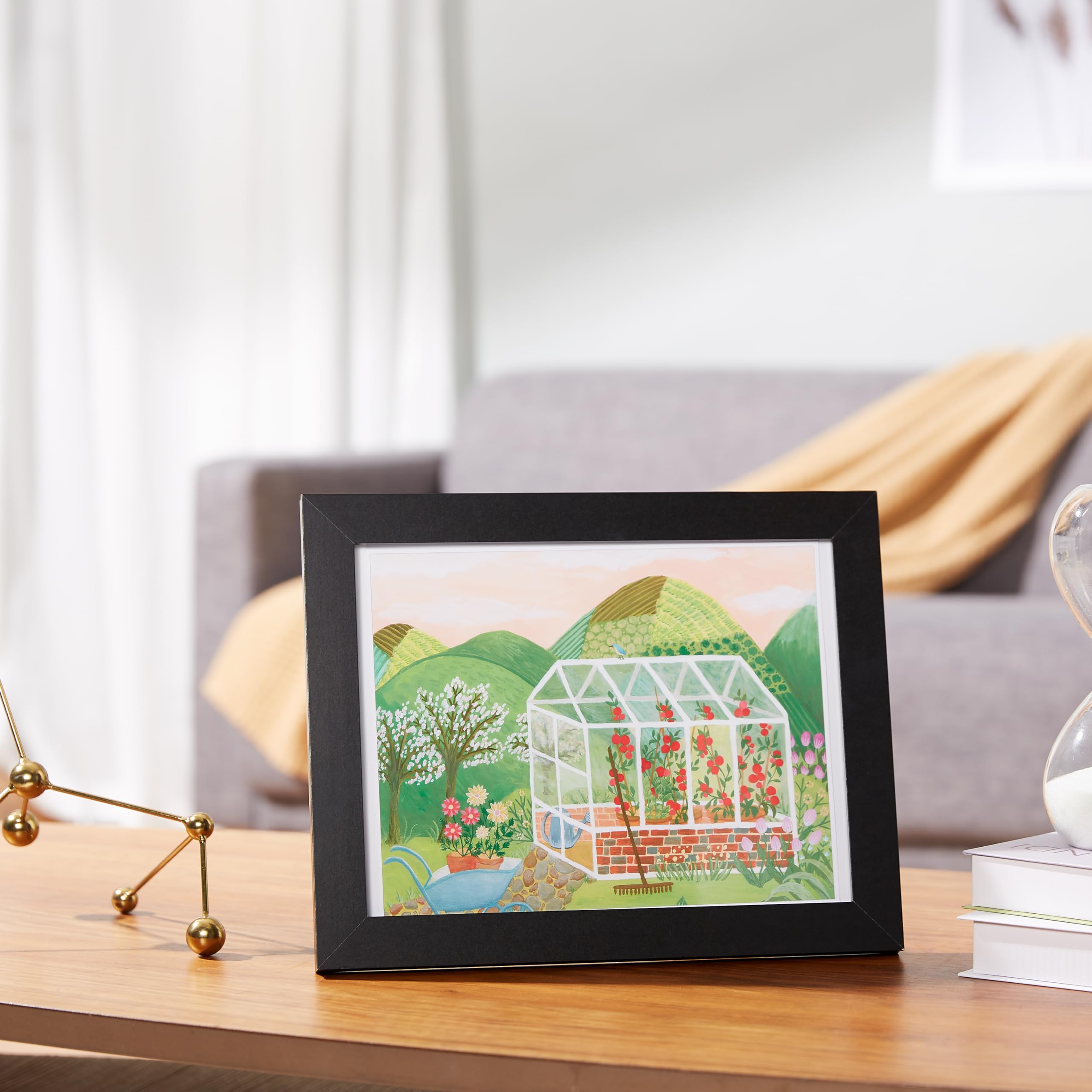 Amazon Basics Cornice Legno Nera 22x28 cm Vetro