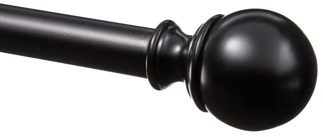 AmazonBasics Bastone Tenda 183-366 cm Nero Sfera 19 mm