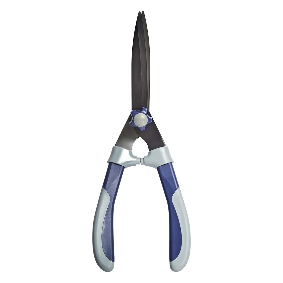 Amazon Basics cesoie per siepi acciaio 43 cm grigio blu