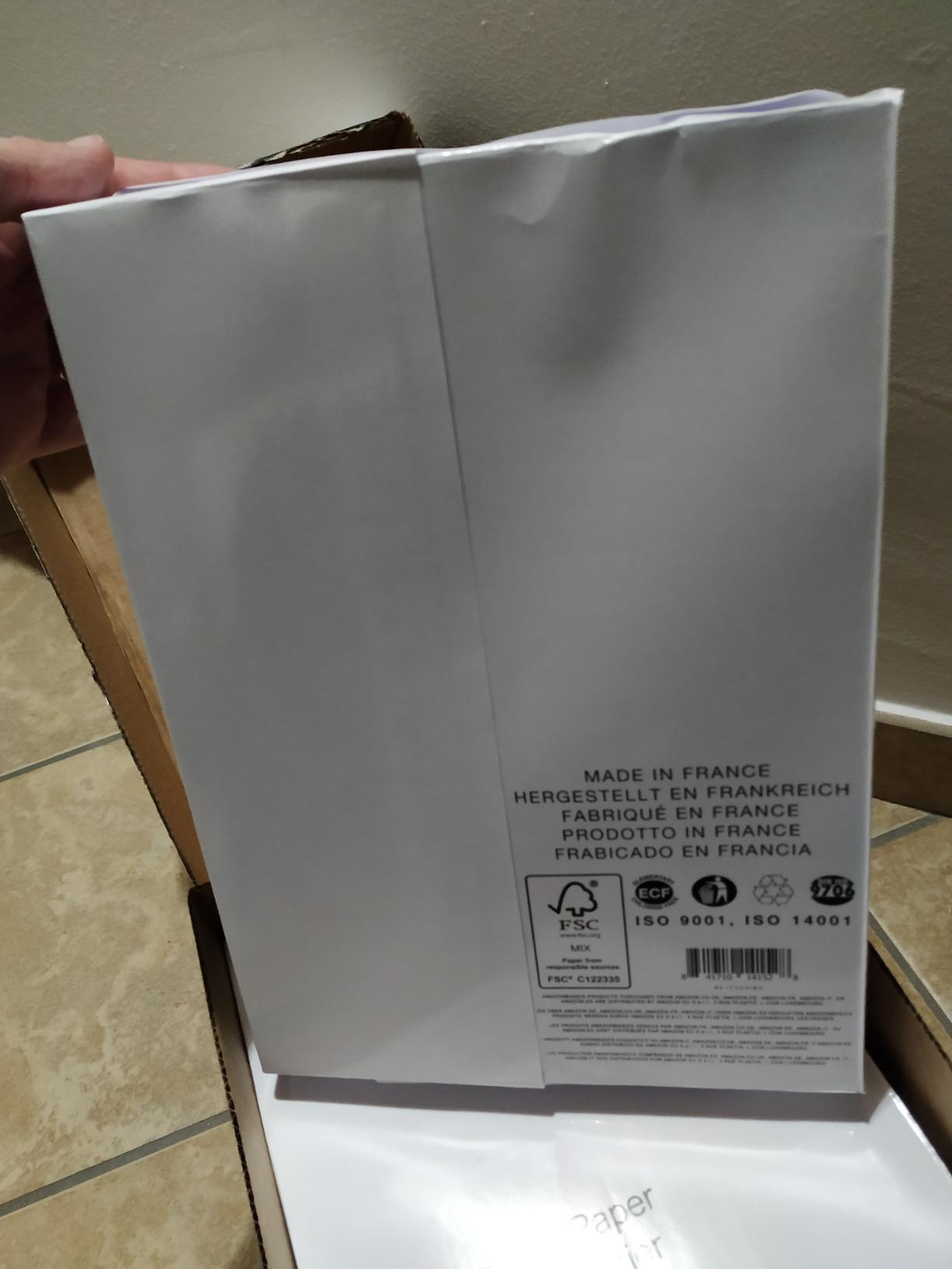 Amazon Basics Carta da Stampa Multiuso A4 80g 2500 Fogli Bianca