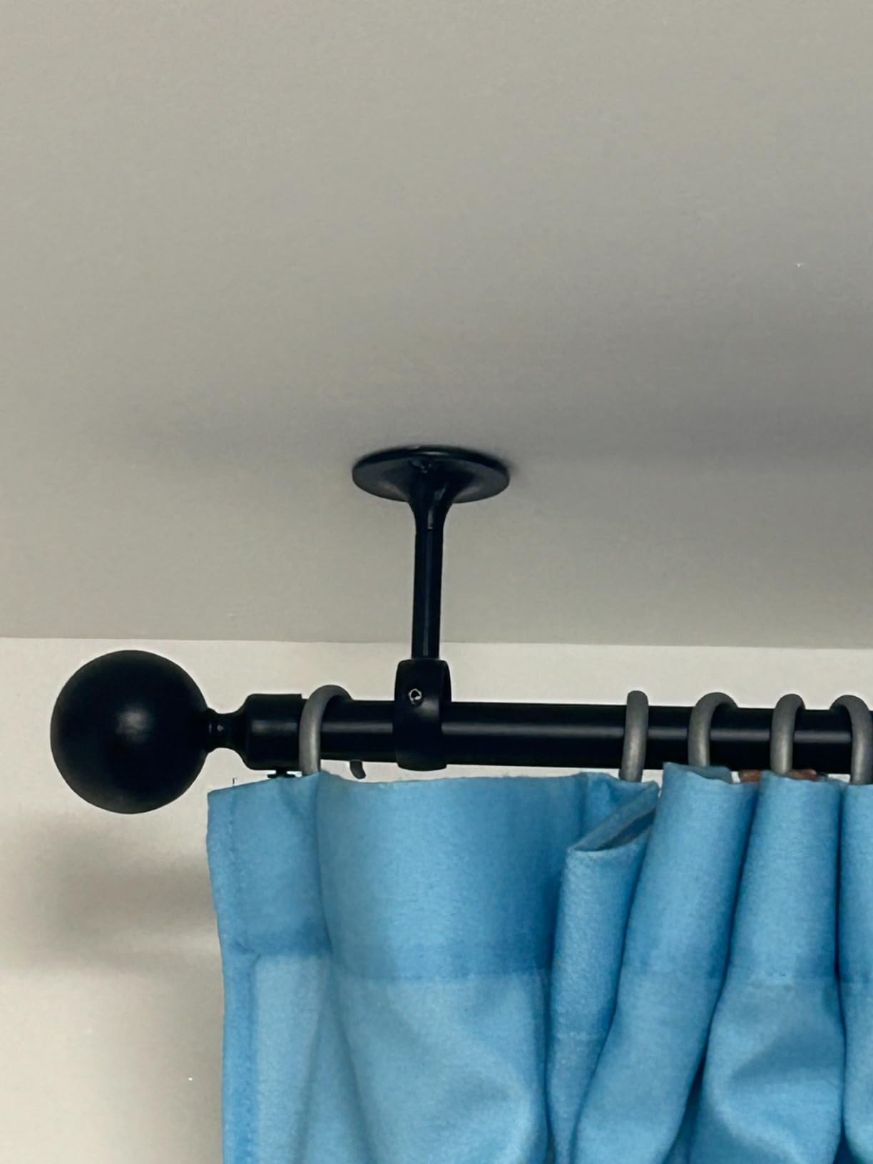 Amazon Basics Staffe Soffitto Nichel per Tende 2 Pezzi