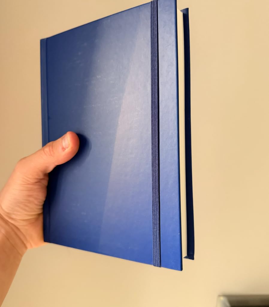 AmazonBasics Agenda Giornaliera A5 Copertina Rigida Blu Navy