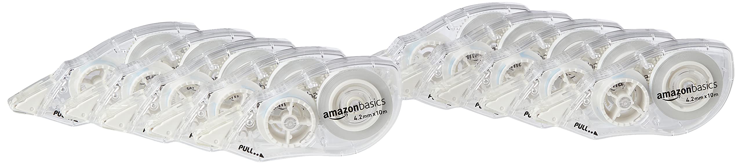 Amazon Basics Correttore a Nastro 4,2 mm x 6 m 10 Pezzi Bianco