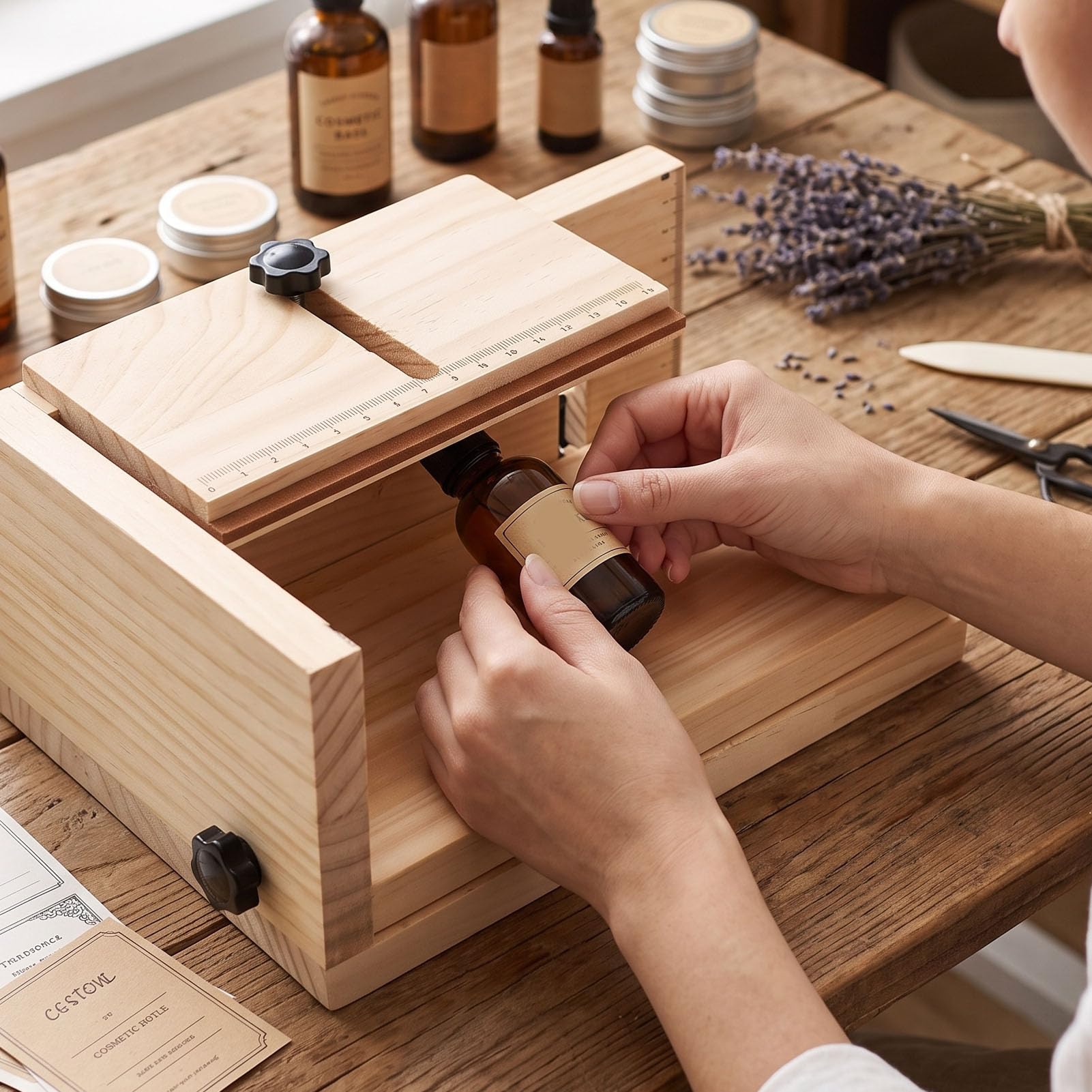 Elprico applicatore manuale etichette legno supporto tavolo