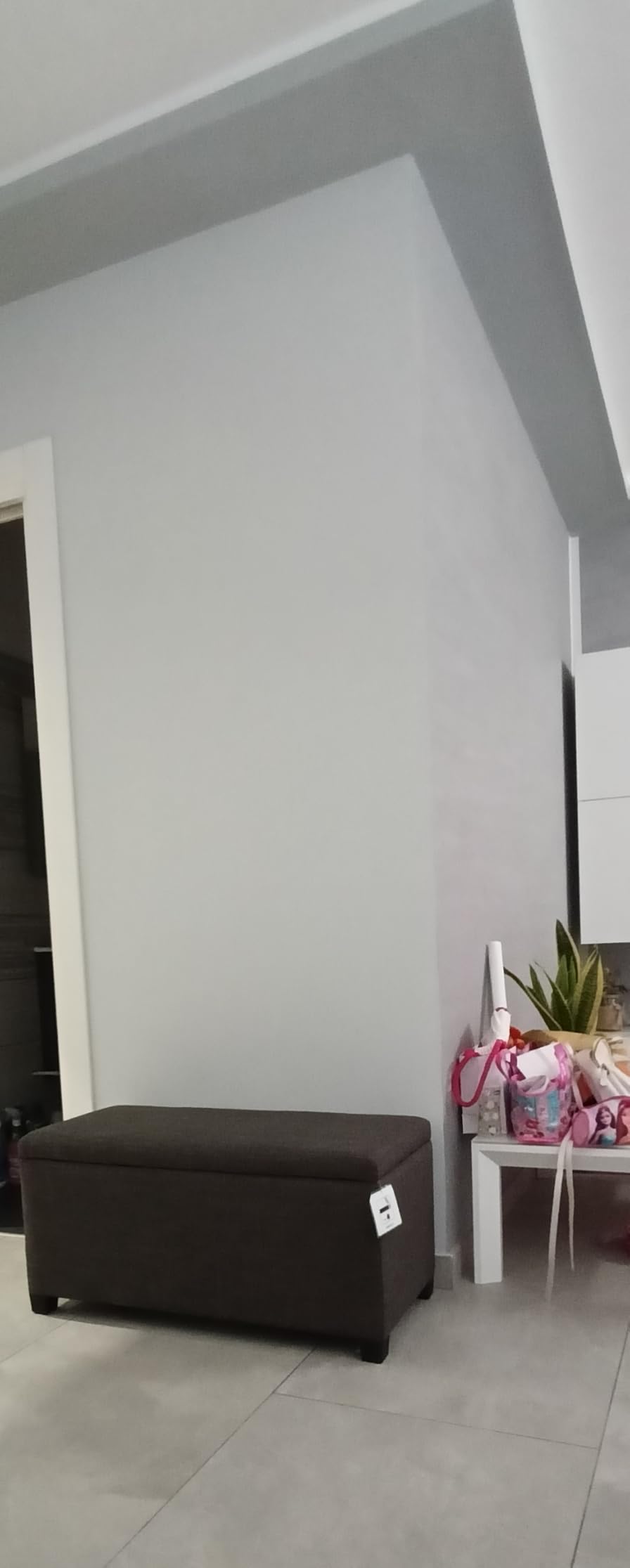 Amazon Basics Panca Contenitore Grigio Chiaro 91 cm in Tessuto