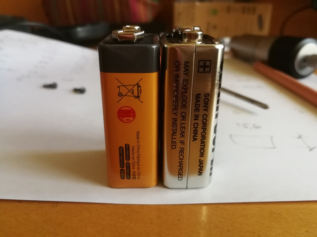 Amazon Basics Batterie Alcaline 9V 8 Pezzi Lunga Durata