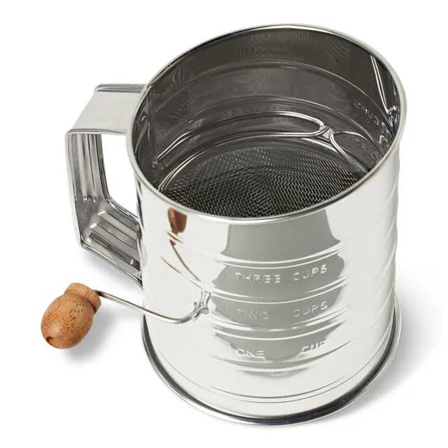 Amazon Basics setaccio farina 3 tazze acciaio inox