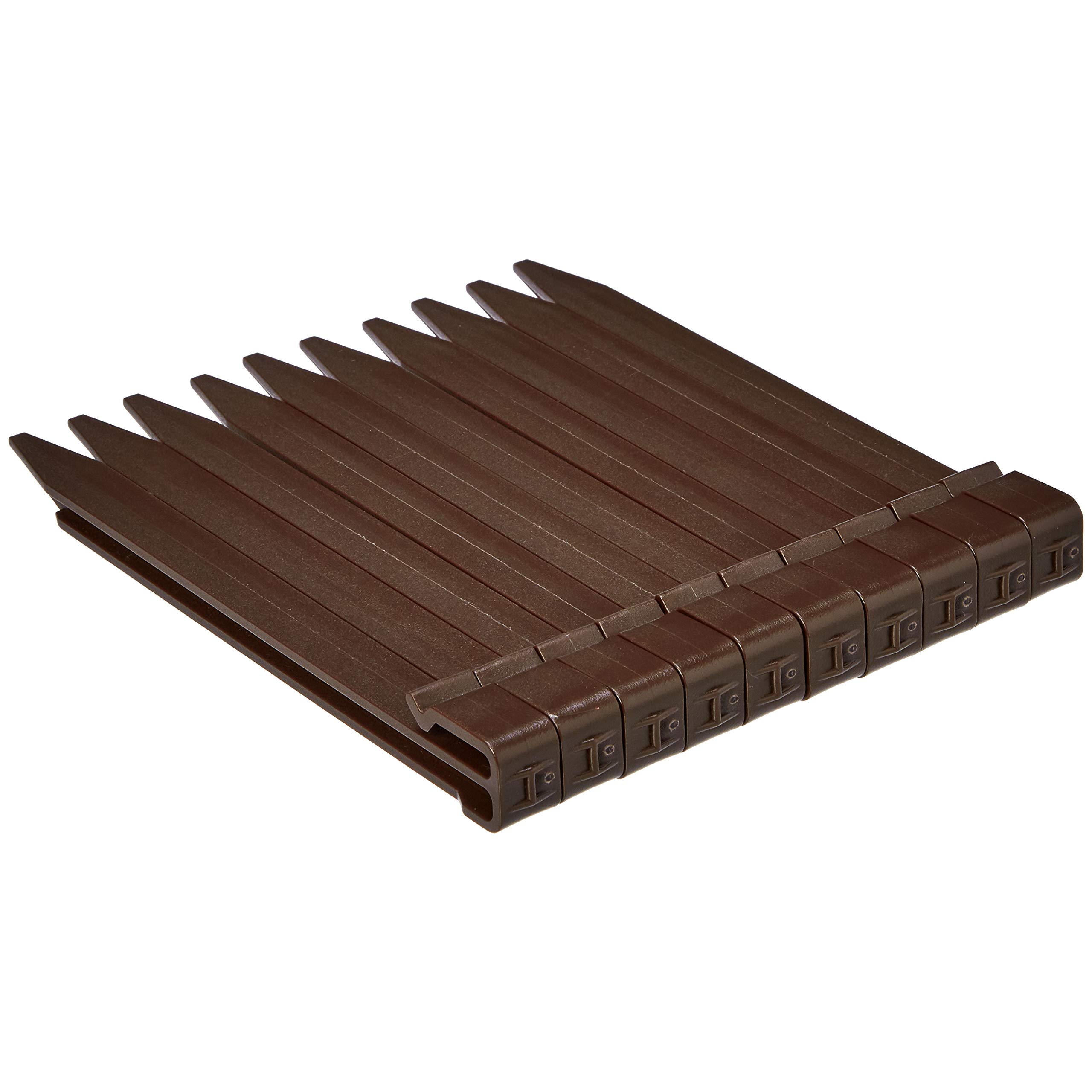 Amazon Basics bordura aiuole 8 cm x 12 m marrone 10 picchetti