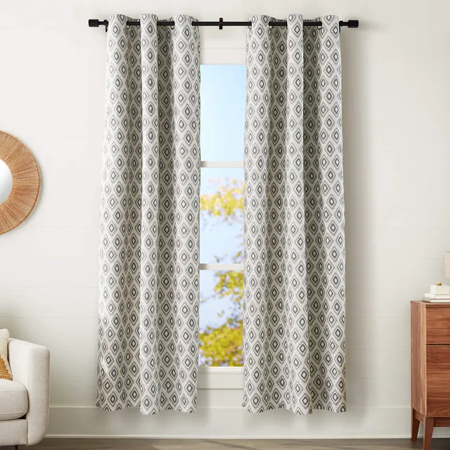 Amazon Basics SilkySoft Tende Oscuranti 2pz 42x95 Tribal Diamond