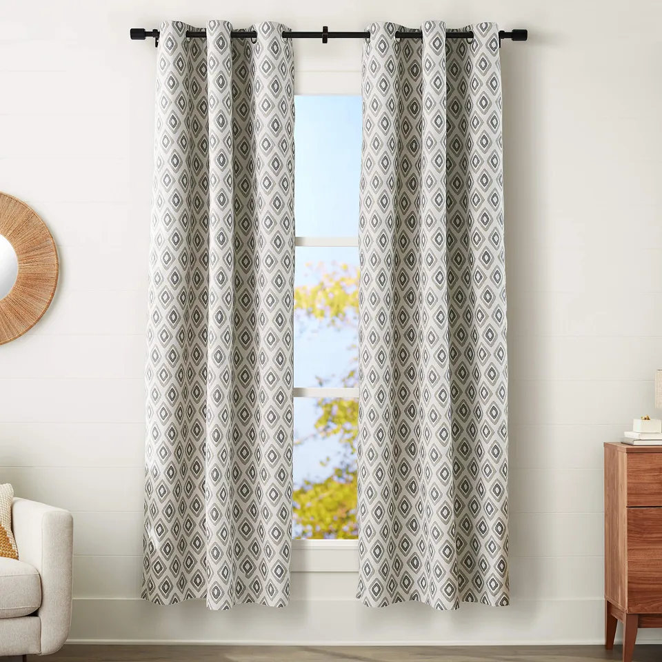 Amazon Basics SilkySoft Tende Oscuranti 2pz 42x95 Tribal Diamond