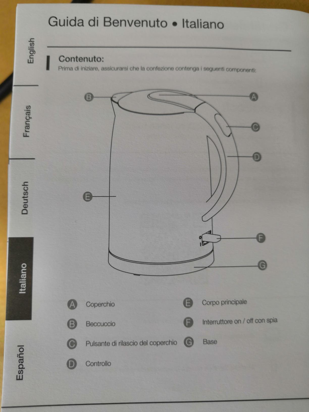 Amazon Basics Bollitore Elettrico 1,7 L Inox Doppia Parete